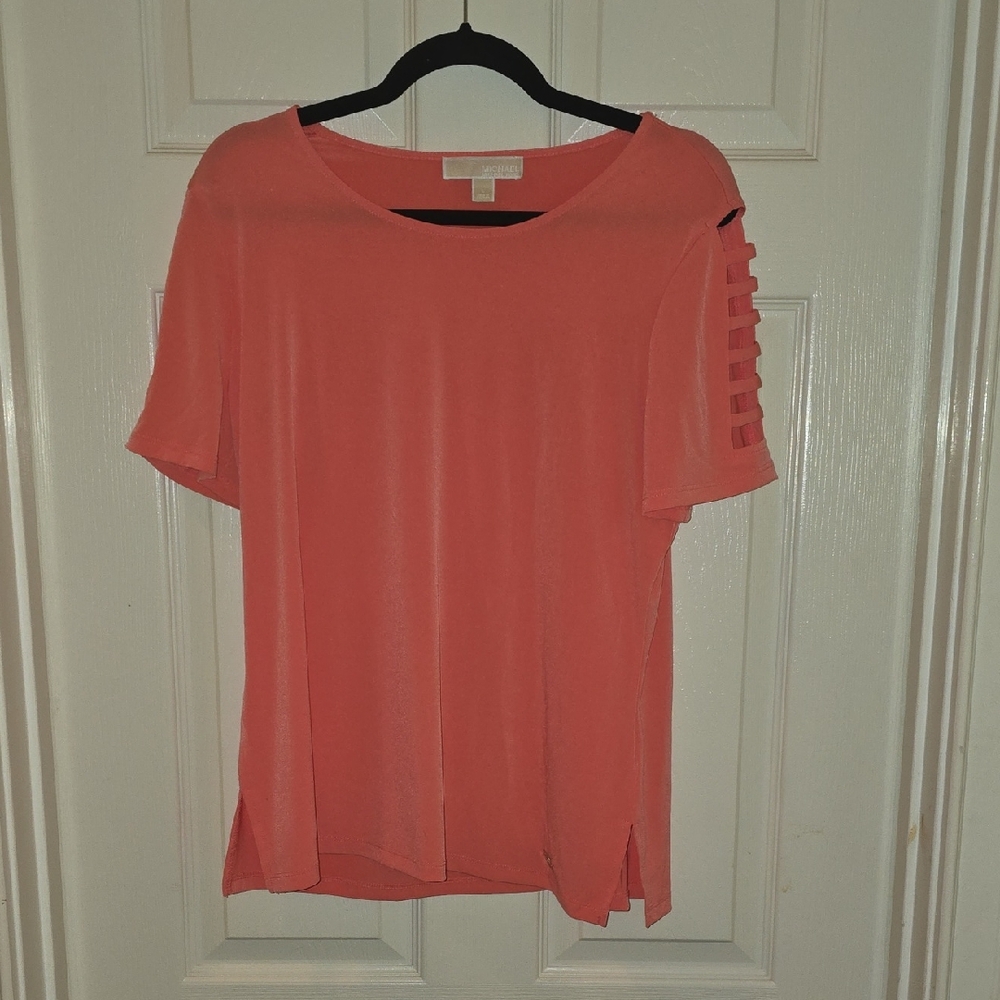 Michael Kors Coral Short Sleeve‎ Top